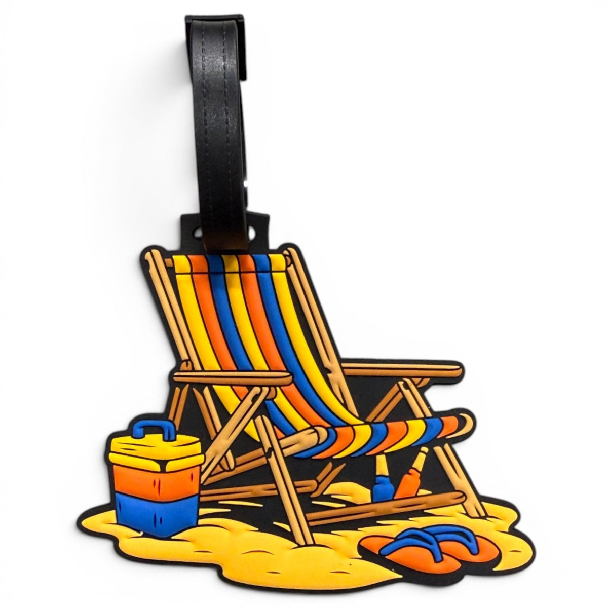 Clip-on golf bag tags