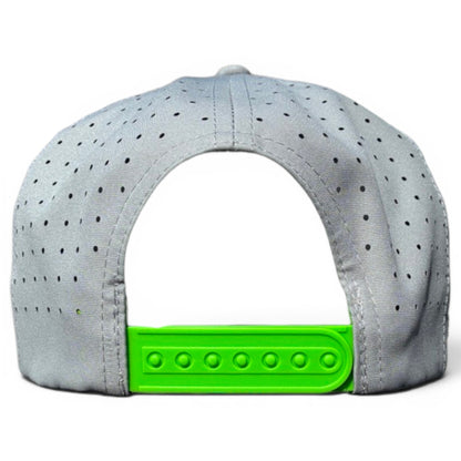Alien Caddy Golf Hat | Snapback Cap | Built-in Magnetic Ball Marker Holder + Marker Included | Adjustable Gray Alien