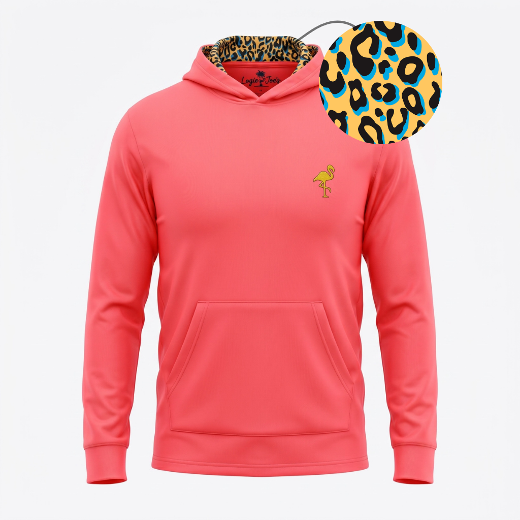 Neon Leopard Performance Hoodie | Lightweight Unisex Moisture-Wicking Athletic Hoodie