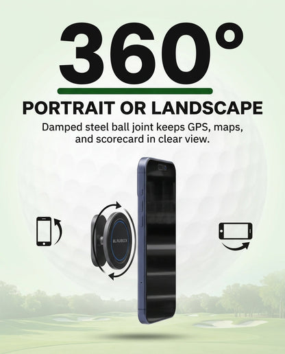 Alloy Magnetic Golf Cart Phone Holder for MagSafe & Android | BLAUBECK Golf Gifts