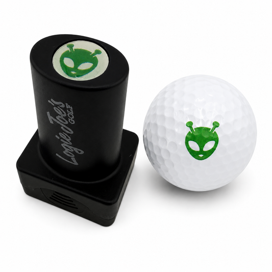 Alien Golf Ball Stamp | Quick-Dry Ink Stamper | Easy Ball Identification | Fun Golf Gift