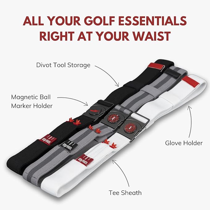 THE BYRD GOLF BELT - Black