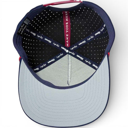 Crab Trap Golf Hat | Snapback Cap | Built-in Magnetic Ball Marker Holder + Marker Included | Adjustable | One Size
