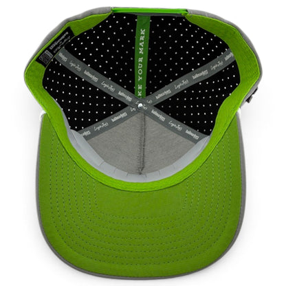 Alien Caddy Golf Hat | Snapback Cap | Built-in Magnetic Ball Marker Holder + Marker Included | Adjustable Gray Alien
