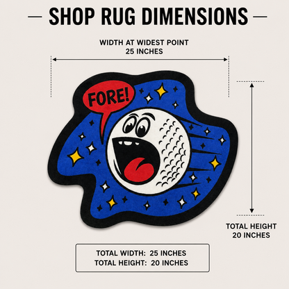 Space Ball | Golf Shop Mat | Golf Accessory