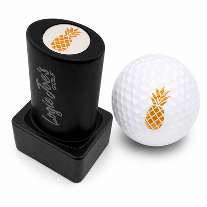 Pineapple Golf Ball Stamp | Quick-Dry Ink Stamper | Easy Ball Identification | Fun Golf Gift