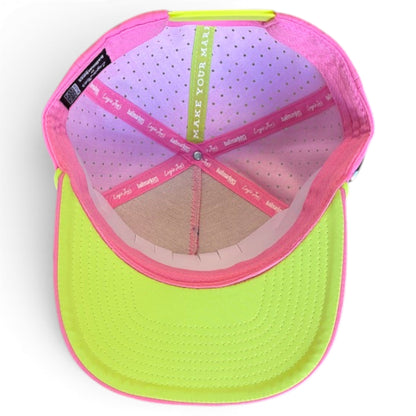 Coconut Cocktail Golf Hat | Snapback Cap | Built-in Magnetic Ball Marker Holder + Marker Included | Adjustable Coconut Cocktail