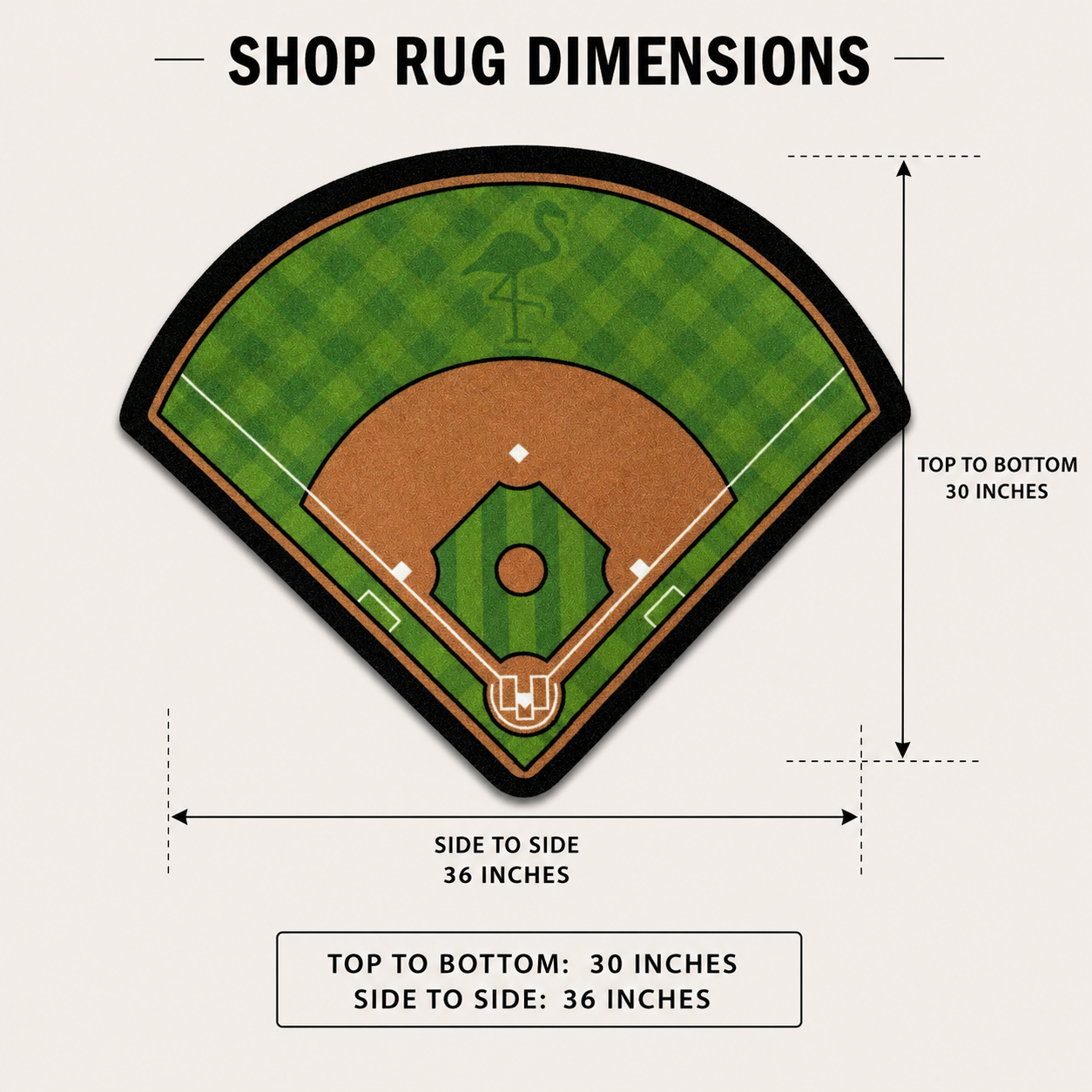 Baseball Field | Golf Shop Mat | Golf Accessory