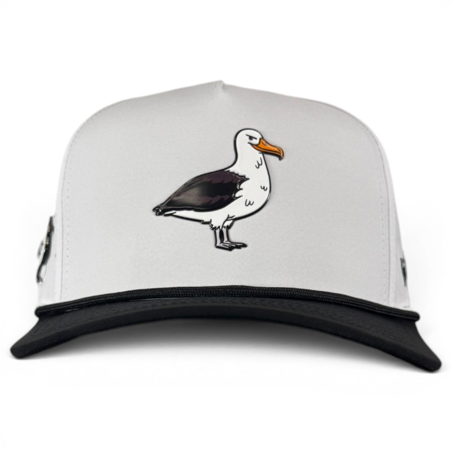Albatross Golf Hat | Snapback Cap | Built-in Magnetic Ball Marker Holder + Marker Included | Adjustable | Bird