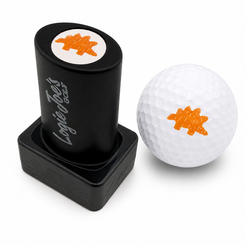 Dino Chicken Nugget Golf Ball Stamp | Quick-Dry Ink Stamper | Easy Ball Identification | Fun Golf Gift