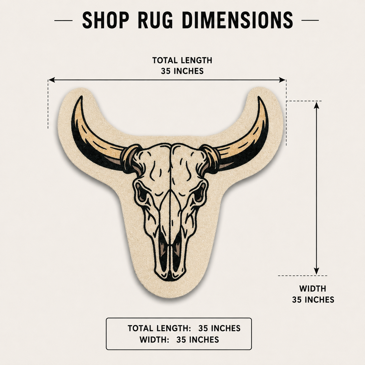 Longhorn | Golf Shop Mat | Golf Accessory