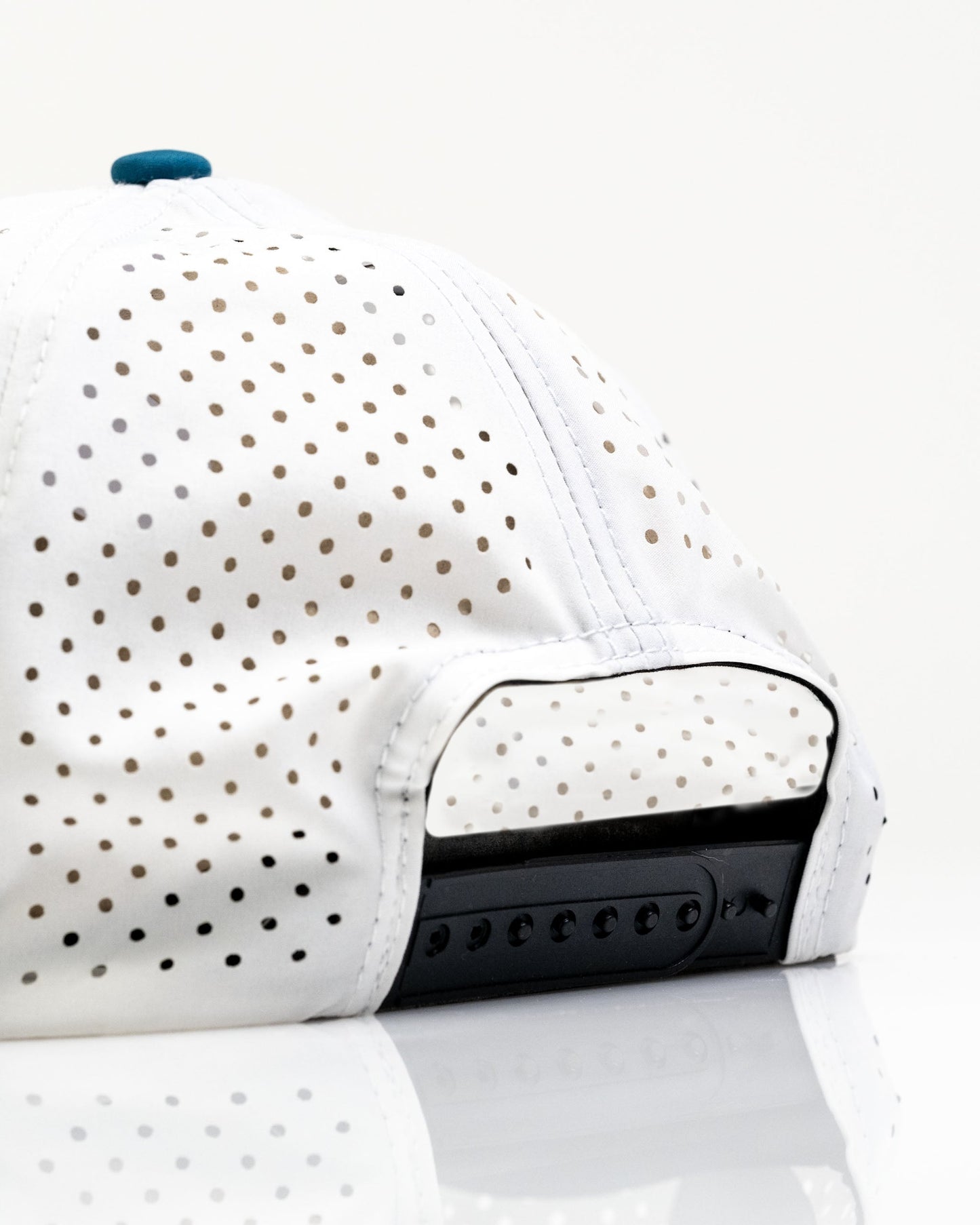 Fishing Lure White - Perforated Rope Hat
