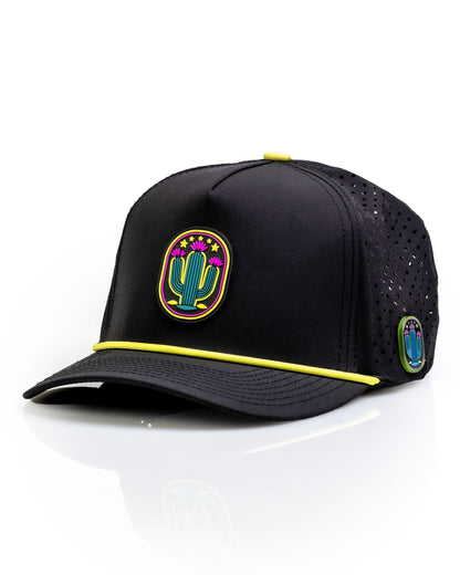Cactus Black - Perforated Rope Hat