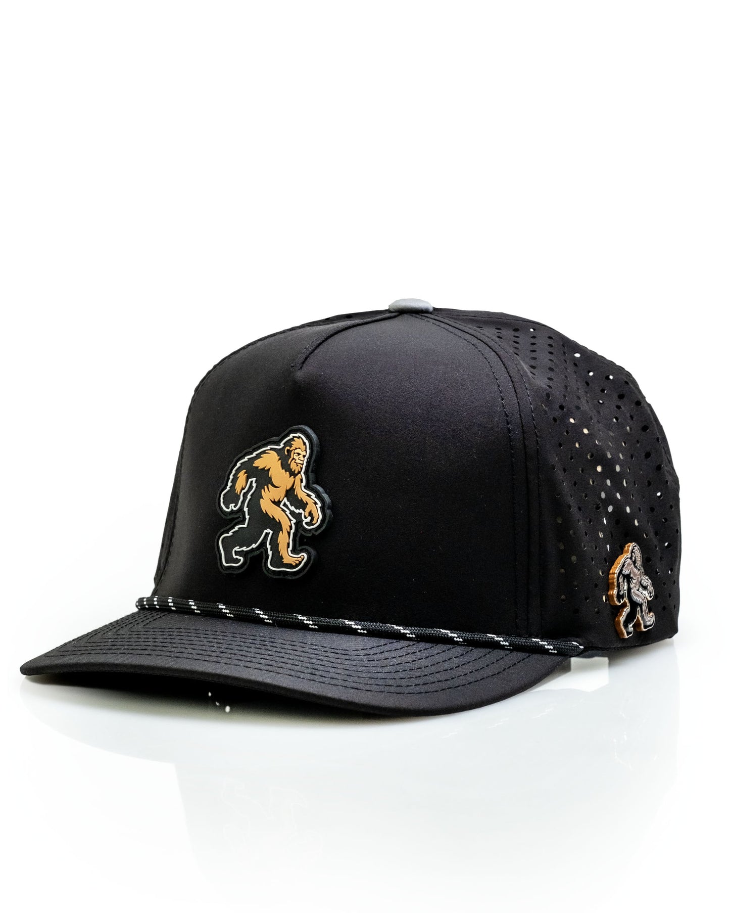 Sasquatch Black - Perforated Rope Hat