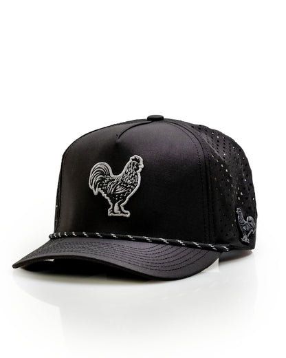 Black Cock Black - Perforated Rope Hat