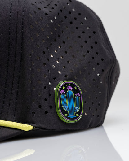 Cactus Black - Perforated Rope Hat