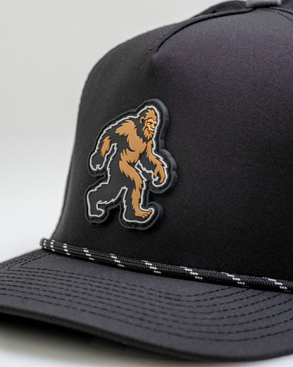Sasquatch Black - Perforated Rope Hat