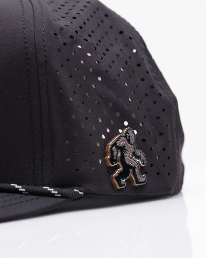 Sasquatch Black - Perforated Rope Hat