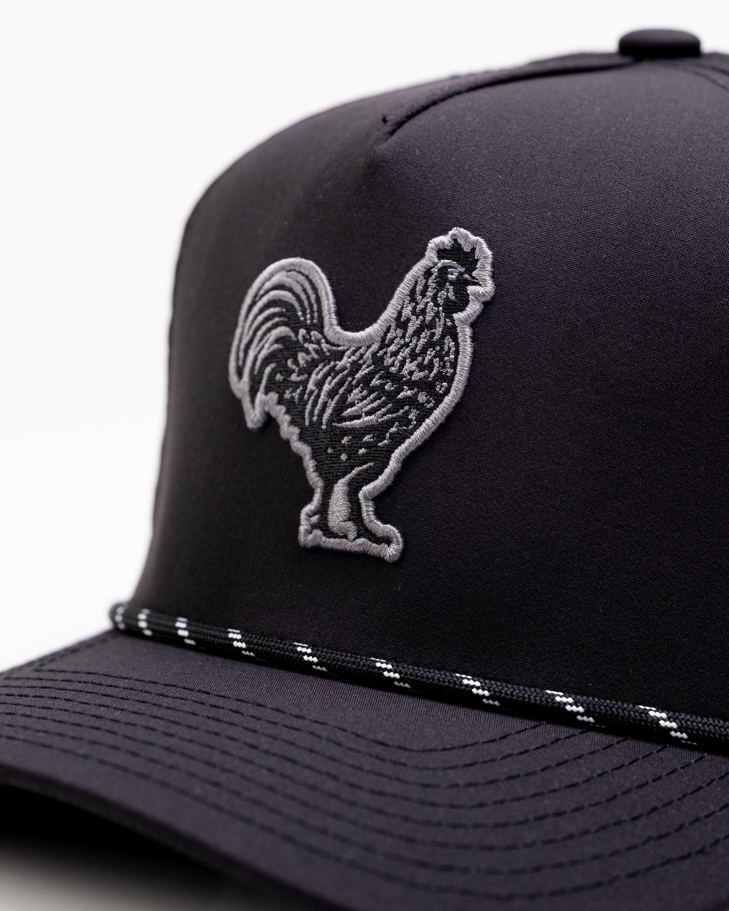 Black Cock Black - Perforated Rope Hat