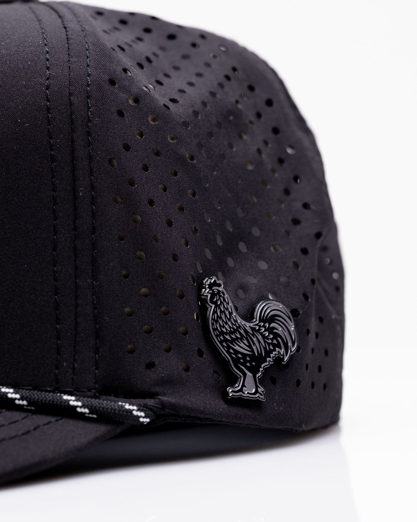 Black Cock Black - Perforated Rope Hat