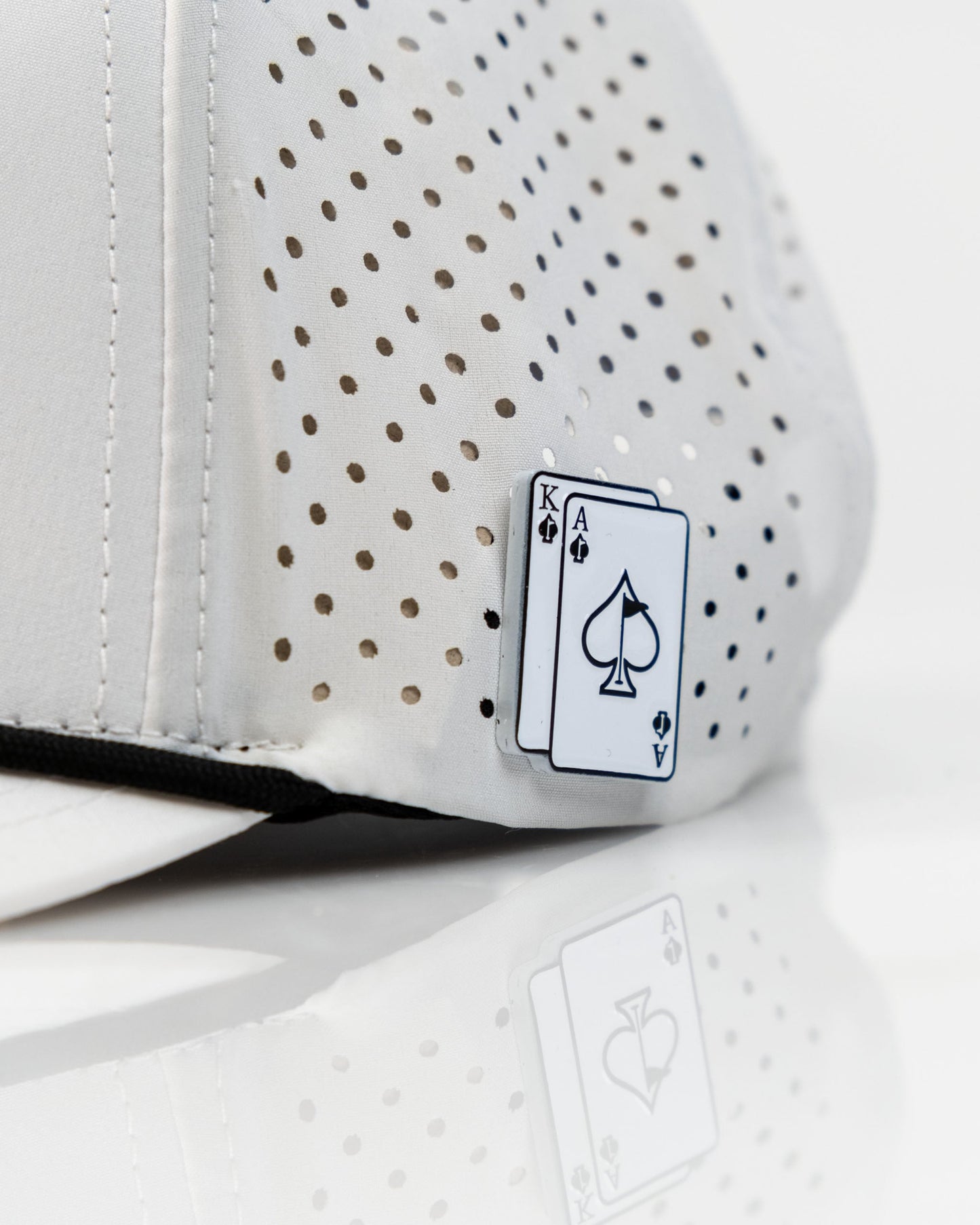 Ace/King White - Perforated Rope Hat