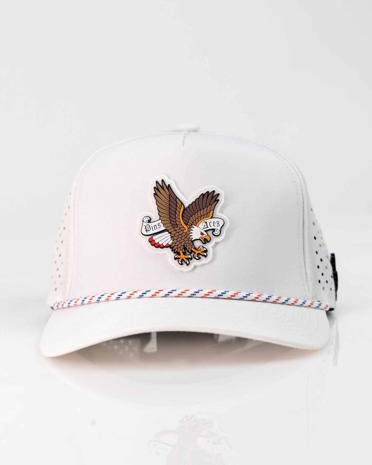 Freedom Eagle White - Perforated Rope Hat
