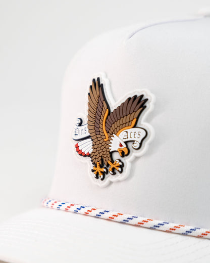 Freedom Eagle White - Perforated Rope Hat