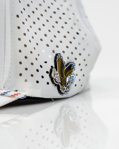 Freedom Eagle White - Perforated Rope Hat