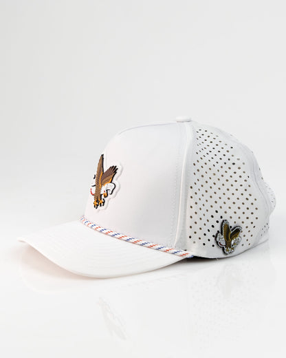 Freedom Eagle White - Perforated Rope Hat