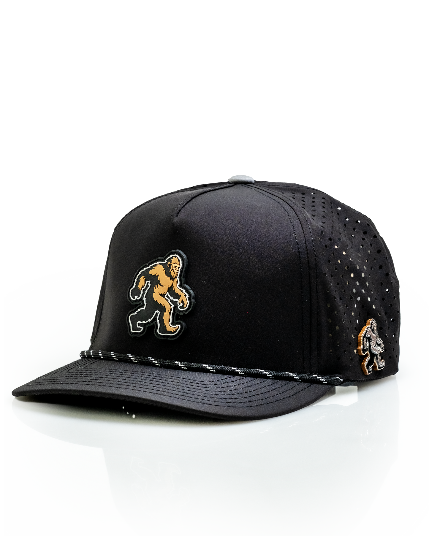 Sasquatch Black - Perforated Rope Hat