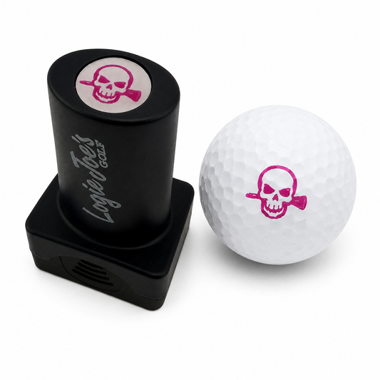 Skull Ball Stamp | Quick-Dry Ink Stamper | Easy Ball Identification | Fun Golf Gift