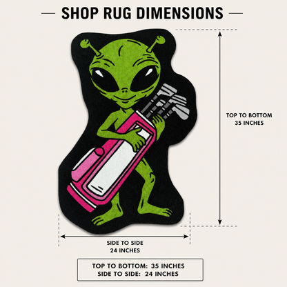Alien Caddy | Golf Shop Mat | Golf Accessory