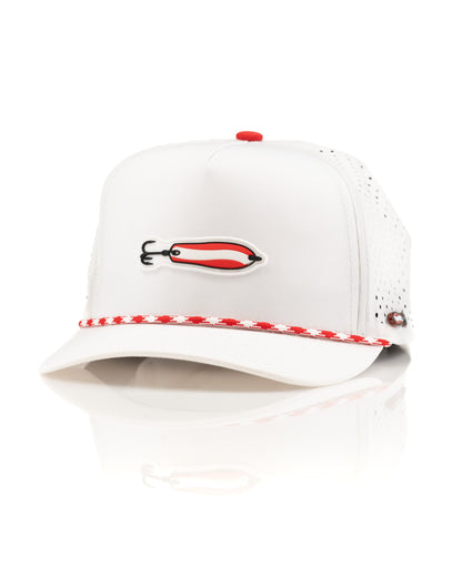 Dare Devil Spoon White - Perforated Rope Hat