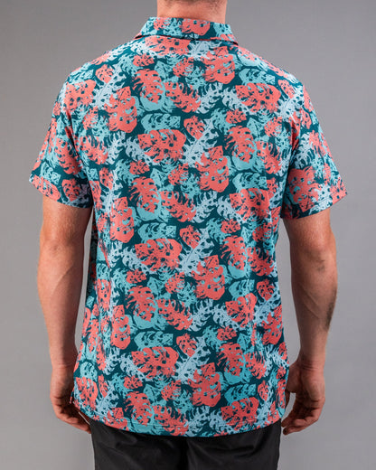 Painted Monstera Teal