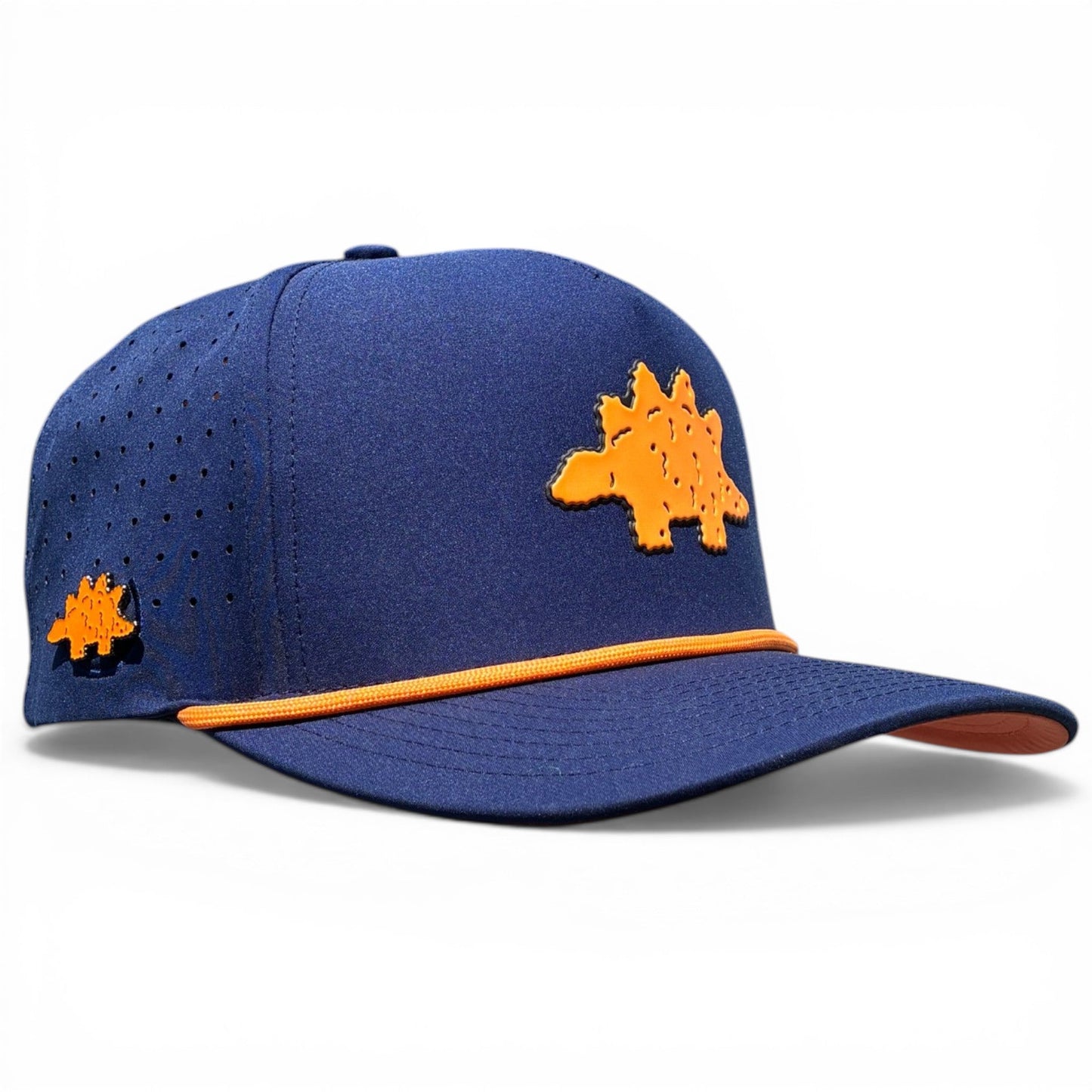 Dino Nugget Golf Hat | Snapback Cap | Built-in Magnetic Ball Marker Holder + Marker Included | Dinosaur Chicken | Adjustable