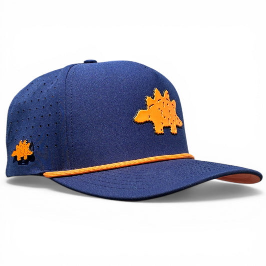 Dino Nugget Golf Hat | Snapback Cap | Built-in Magnetic Ball Marker Holder + Marker Included | Dinosaur Chicken | Adjustable