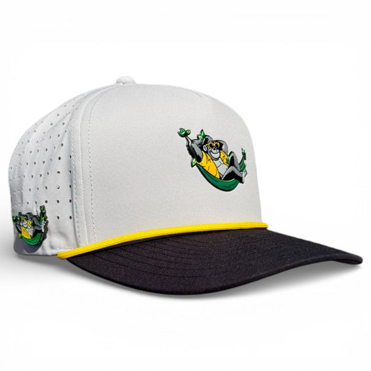 Banana Hammock Golf Hat | Snapback Cap | Built-in Magnetic Ball Marker Holder + Marker Included | Adjustable | One Size