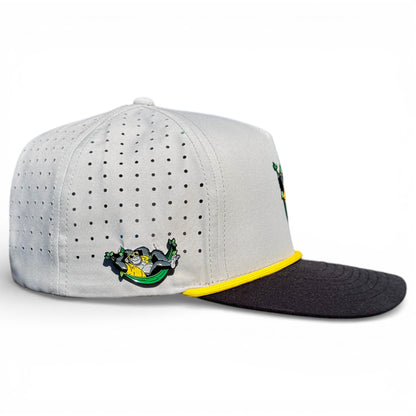 Banana Hammock Golf Hat | Snapback Cap | Built-in Magnetic Ball Marker Holder + Marker Included | Adjustable | One Size