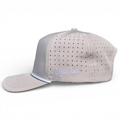 Golf Neon Arrow Sign Golf Hat | Snapback Cap | Built-in Magnetic Ball Marker Holder + Marker Included | Adjustable Light Gray