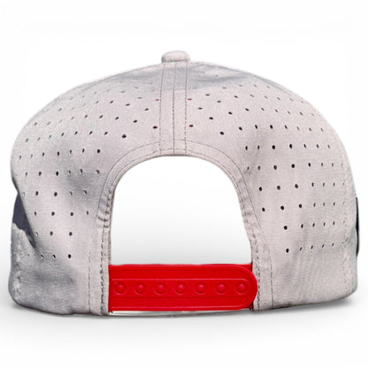 Golf Neon Arrow Sign Golf Hat | Snapback Cap | Built-in Magnetic Ball Marker Holder + Marker Included | Adjustable Light Gray