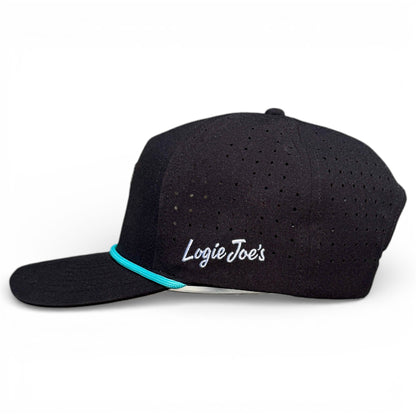 Shark Bite Golf Hat | Snapback Cap | Built-in Magnetic Ball Marker Holder + Marker Included | Adjustable | One Size
