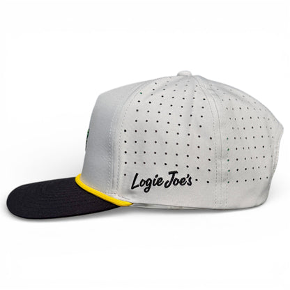Banana Hammock Golf Hat | Snapback Cap | Built-in Magnetic Ball Marker Holder + Marker Included | Adjustable | One Size