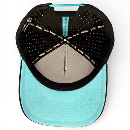 Shark Bite Golf Hat | Snapback Cap | Built-in Magnetic Ball Marker Holder + Marker Included | Adjustable | One Size