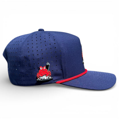 Crab Trap Golf Hat | Snapback Cap | Built-in Magnetic Ball Marker Holder + Marker Included | Adjustable | One Size