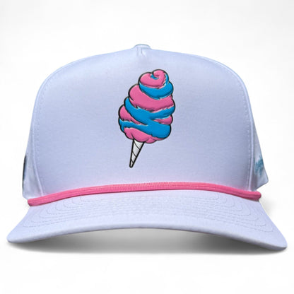 Sugar Rush Golf Hat | Snapback Cap | Built-in Magnetic Ball Marker Holder + Marker Included | Adjustable Cotton Candy