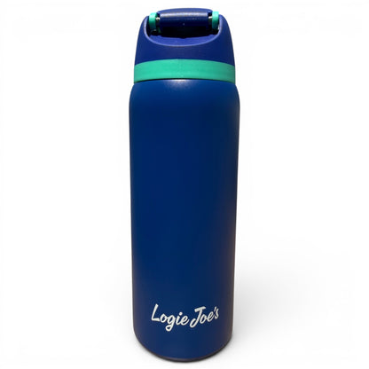 Water Ball Hydration Bottle | 32oz Insulated Stainless Steel | Flip Straw Lid w/ Handle