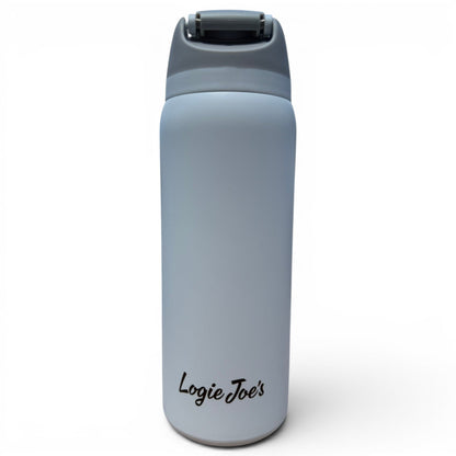 Astronaut Walker (White Out) Hydration Bottle | 32oz Insulated Stainless Steel | Flip Straw Lid w/ Handle