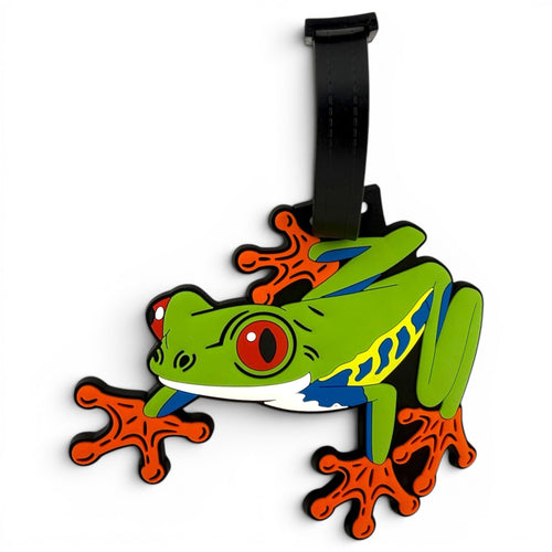 Tree Frog Clip-On Tag | Multi-Use Bag Tag, Travel Tag, Golf Accessory