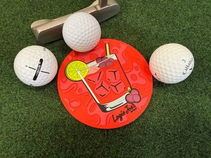 Transfusion Golf Putting Disk | Indoor Practice Marker | Portable Golf Training Aid