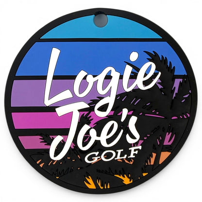 Sunset Palms Golf Putting Disk | Indoor Practice Marker | Portable Golf Training Aid
